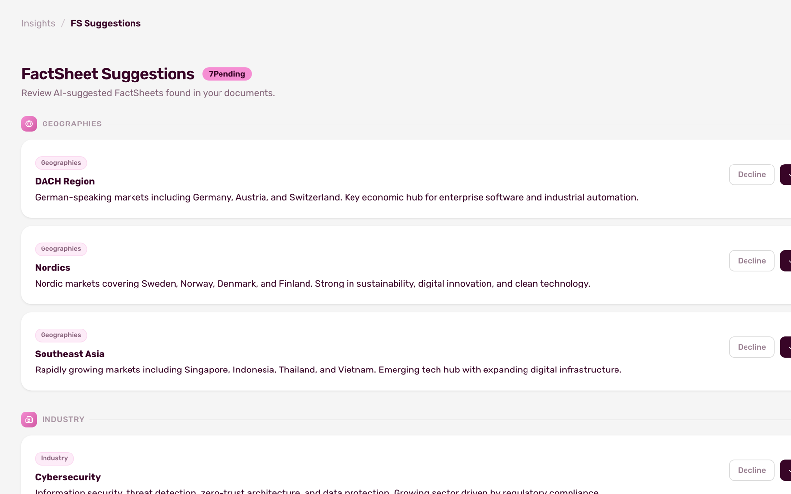 Insight Extraction - Birdie platform